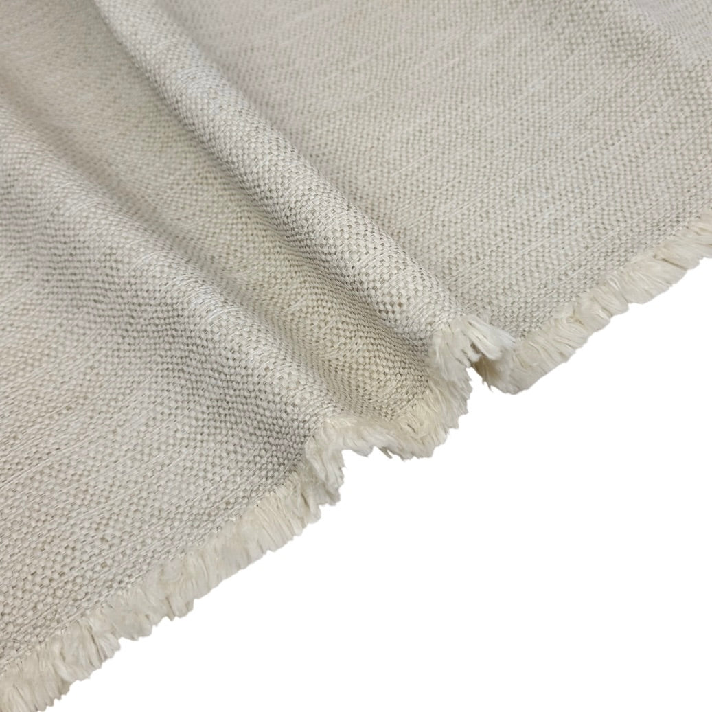 Woven Upholstery Remnant - Cream