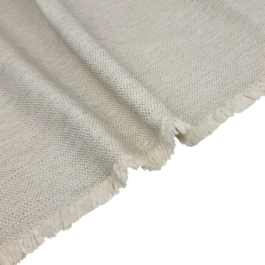 Woven Upholstery Remnant - Cream
