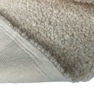 Boucle Upholstery Designer Remnant  - Ivory