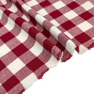 Checkered Organic Cotton - Red/Ivory