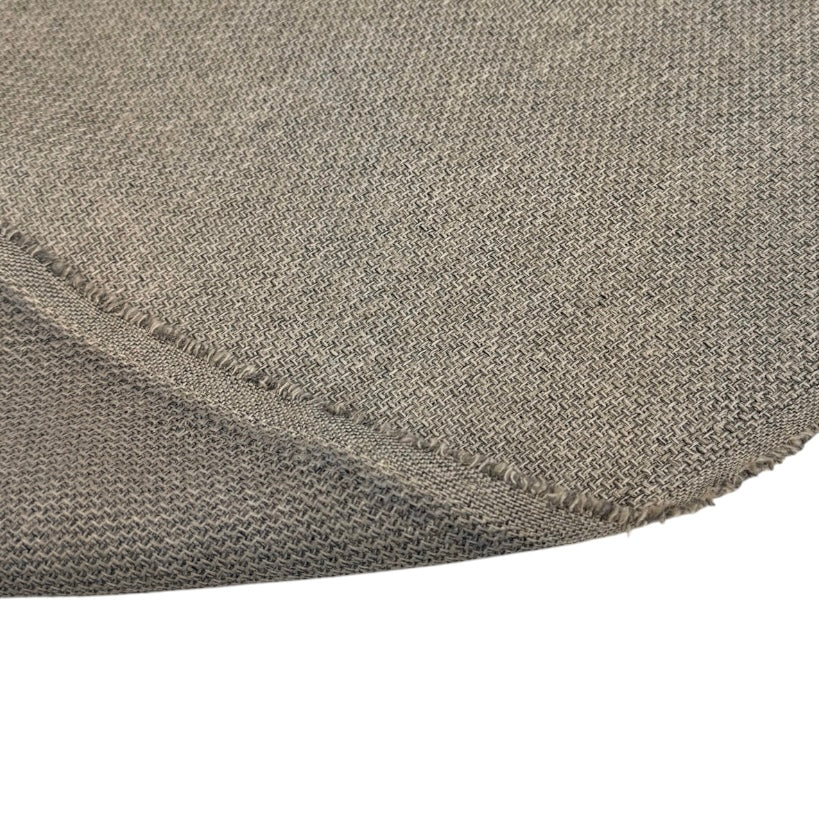 Woven Upholstery Remnant - Beige/Black