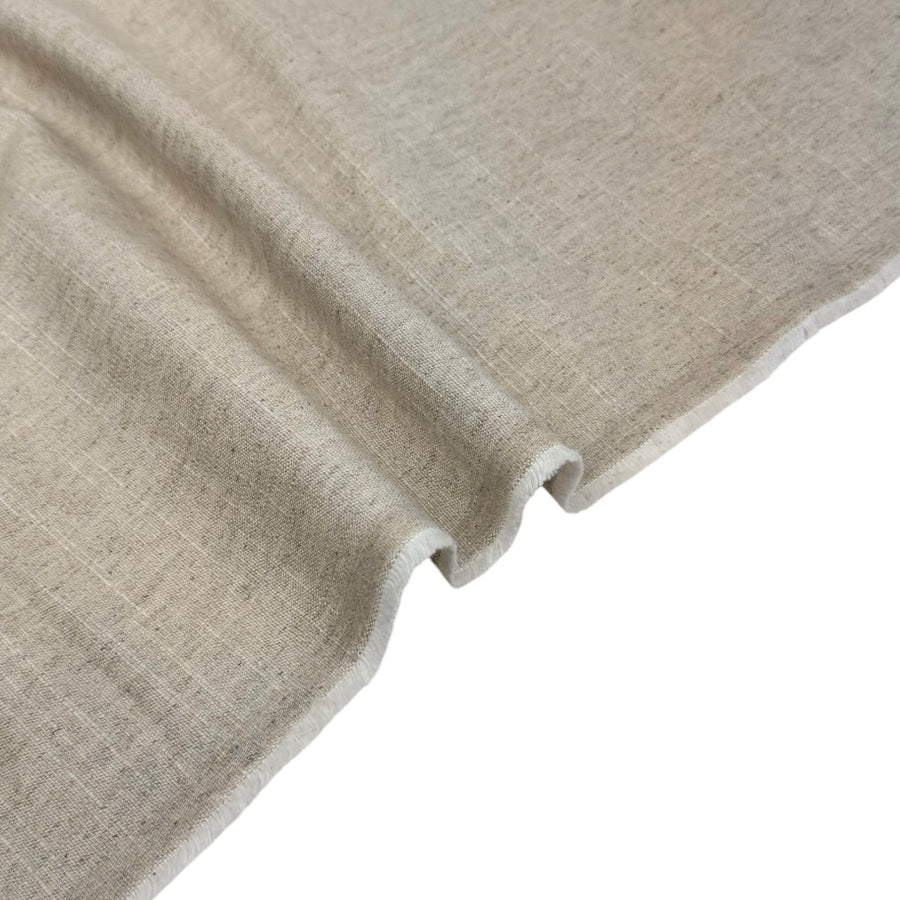 Crosshatch Heavyweight Linen Remnant - Natural