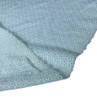 Diamond Patterned Stretch Lace - White