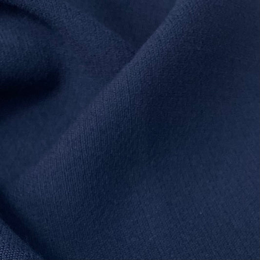 Wool Double Crepe - Remnant - Navy