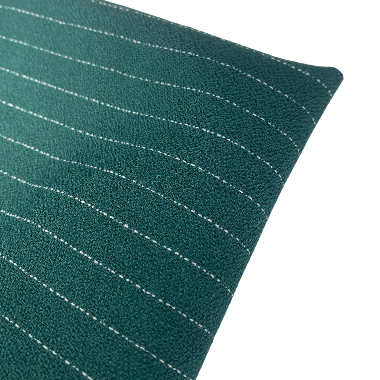 Pin Striped Wool Crepe - Green/White