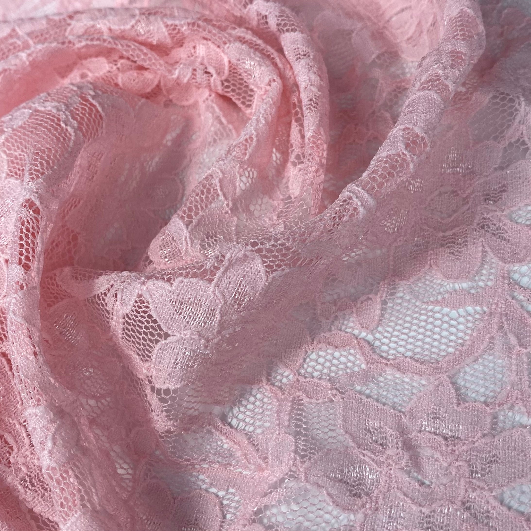 Floral Corded Lace - Pink · King Textiles