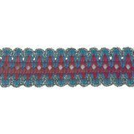 Decorative Trim - Pink/Light Blue/Silver
