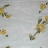 Embroidered Silk Organza - Yellow
