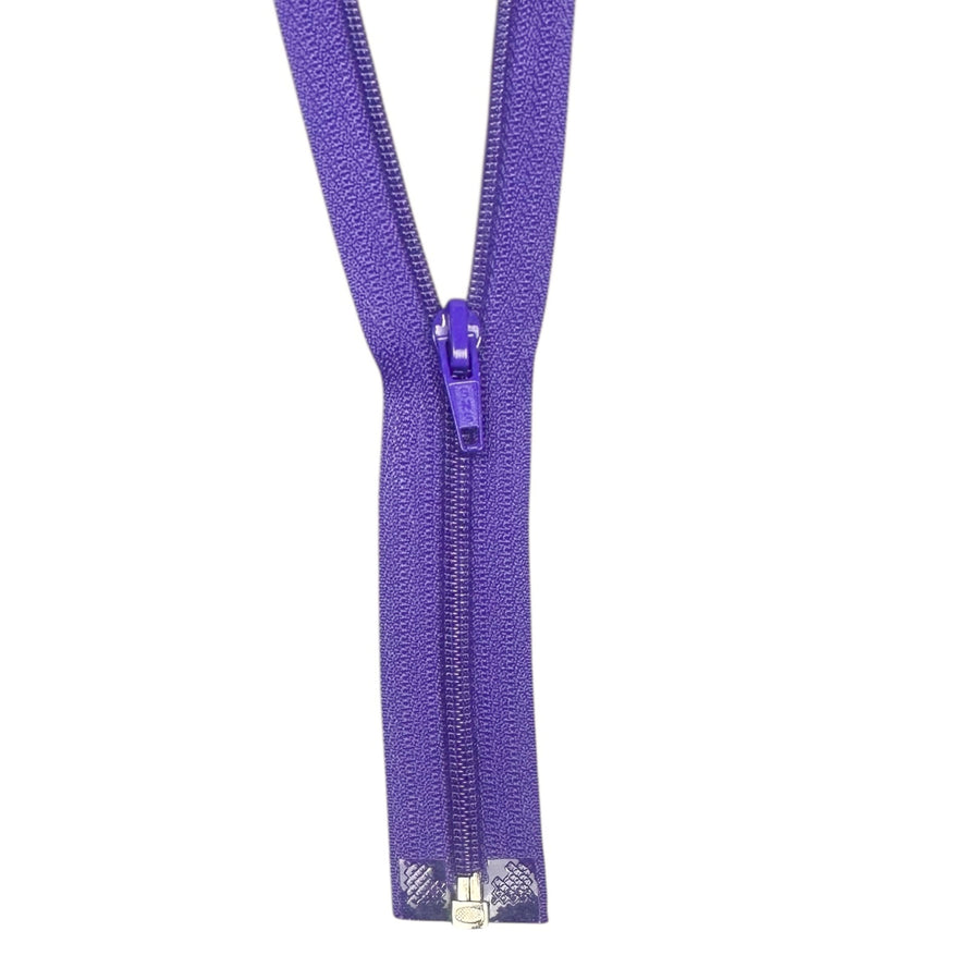Coil One-Way Open End Zipper 25” - Purple