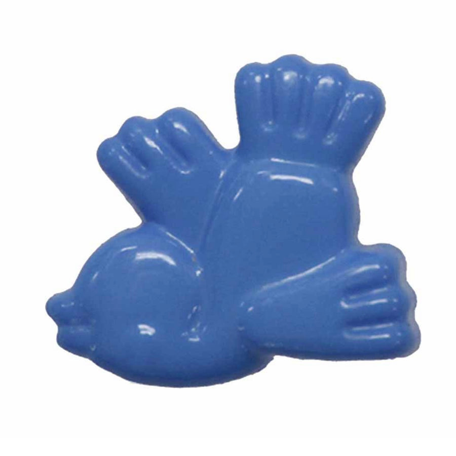 Novelty Shank Button - Bird - Blue - 18mm - 3 count