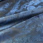 Two Tone Paisley Jacquard Lining - Blue/Black