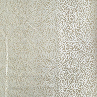 Patterned Upholstery Remnant - Biege/White
