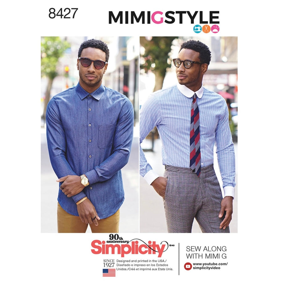 Simplicity S8427 - Mimi G Men’s Shirt Sewing Pattern
