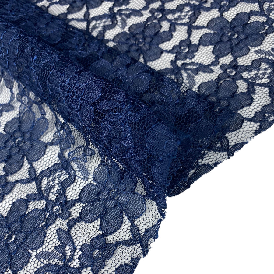 Floral Corded Lace - Midnight