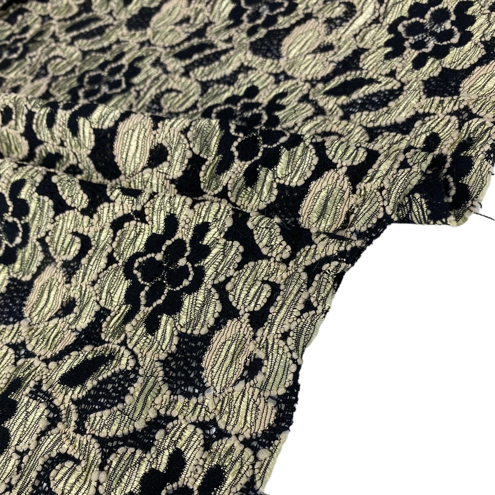 Floral Lace - Black/Beige