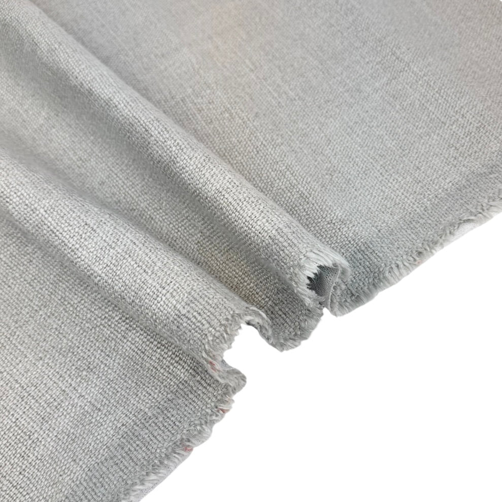 Woven Cotton/Linen Upholstery Interfaced Remnant - Grey