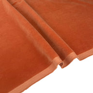Cotton Velvet Upholstery Remnant - Orange