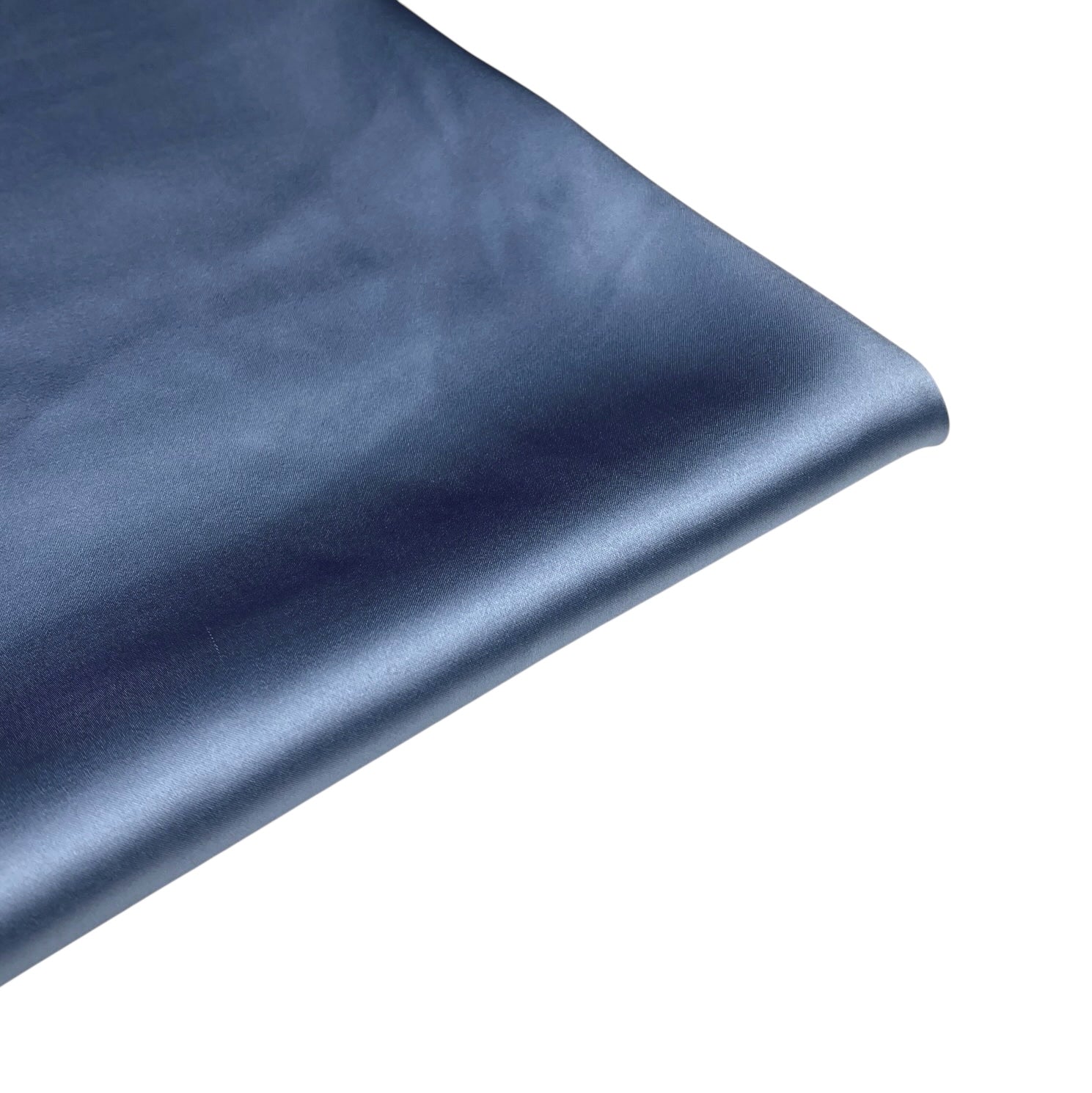 Mulberry Silk Charmeuse Satin - Copen Blue