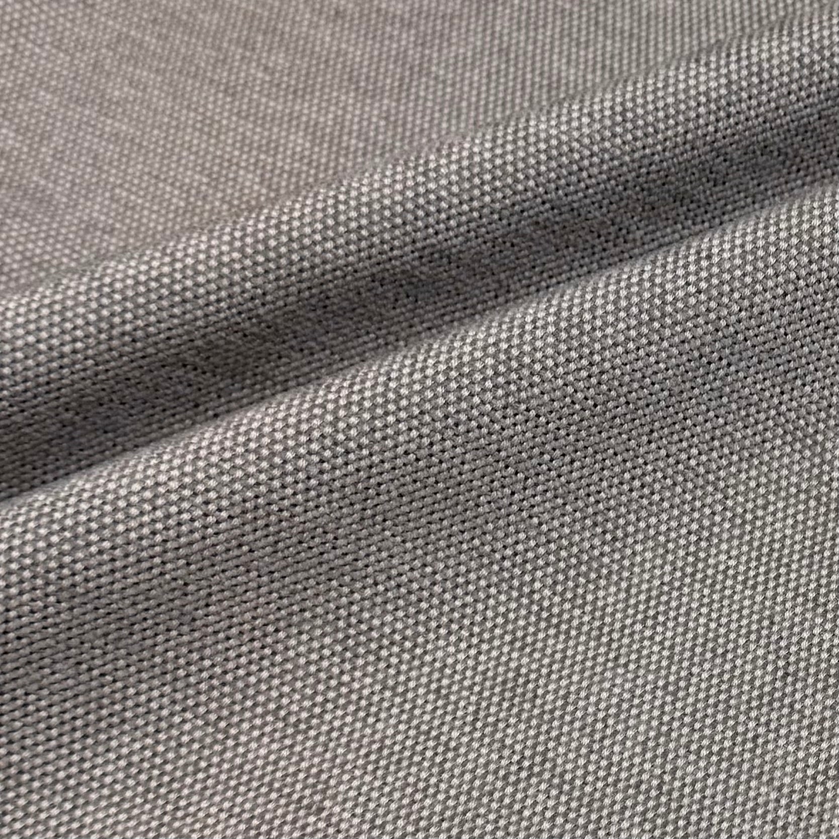 Chenille Upholstery Remnant - Grey/Ivory