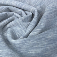 Velvet Upholstery Designer Remnant  - Grey/White