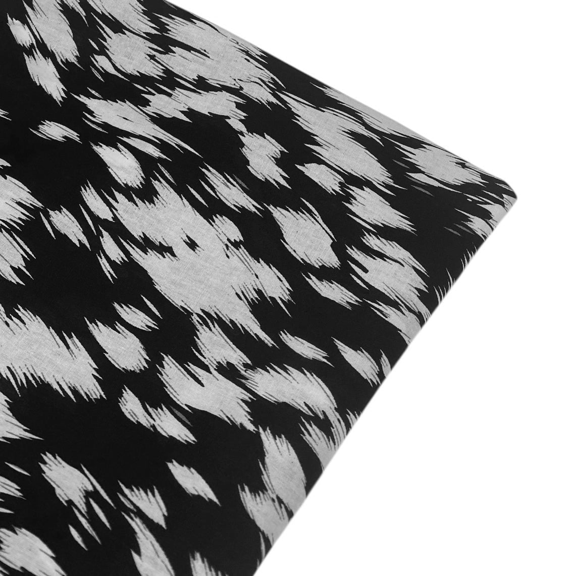 Lightweight Printed Cotton - Black/White/Grey