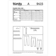 Burda Kids 9415 - Leggings Sewing Pattern