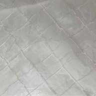 Quilted Silk Organza - White
