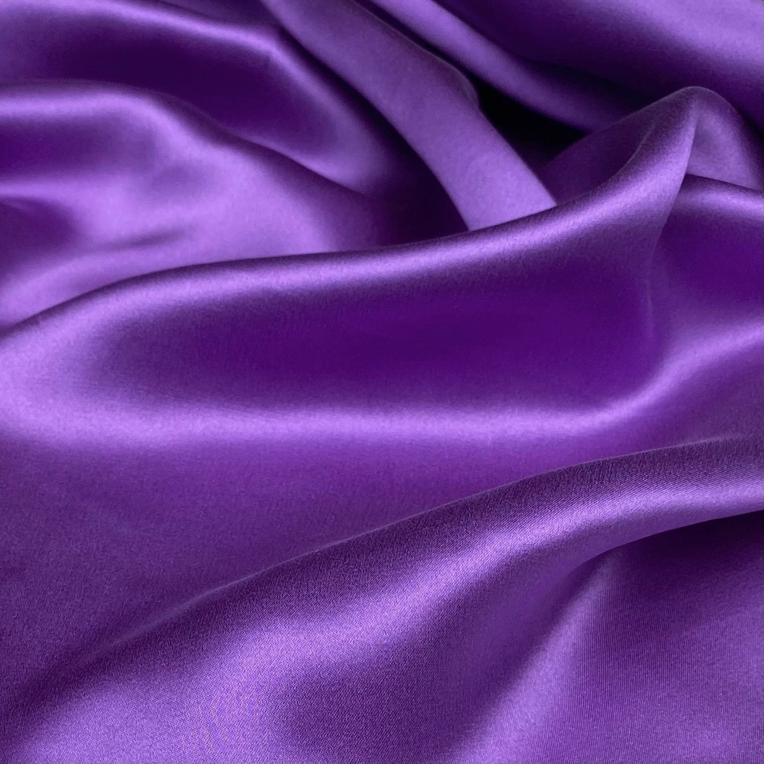 Mulberry Silk Charmeuse Satin - Light Purple