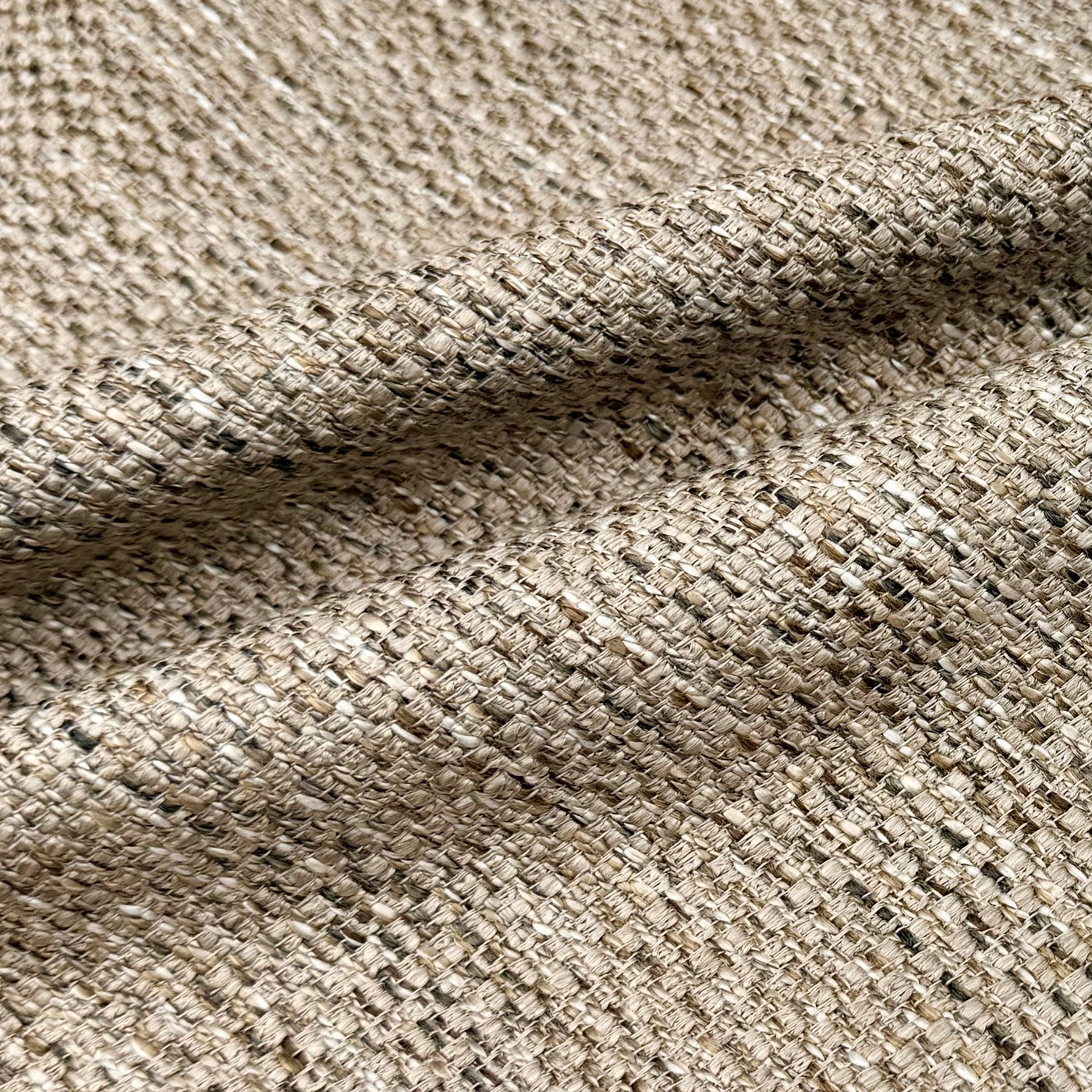 Woven Upholstery Remnant - Beige/Taupe/Ivory