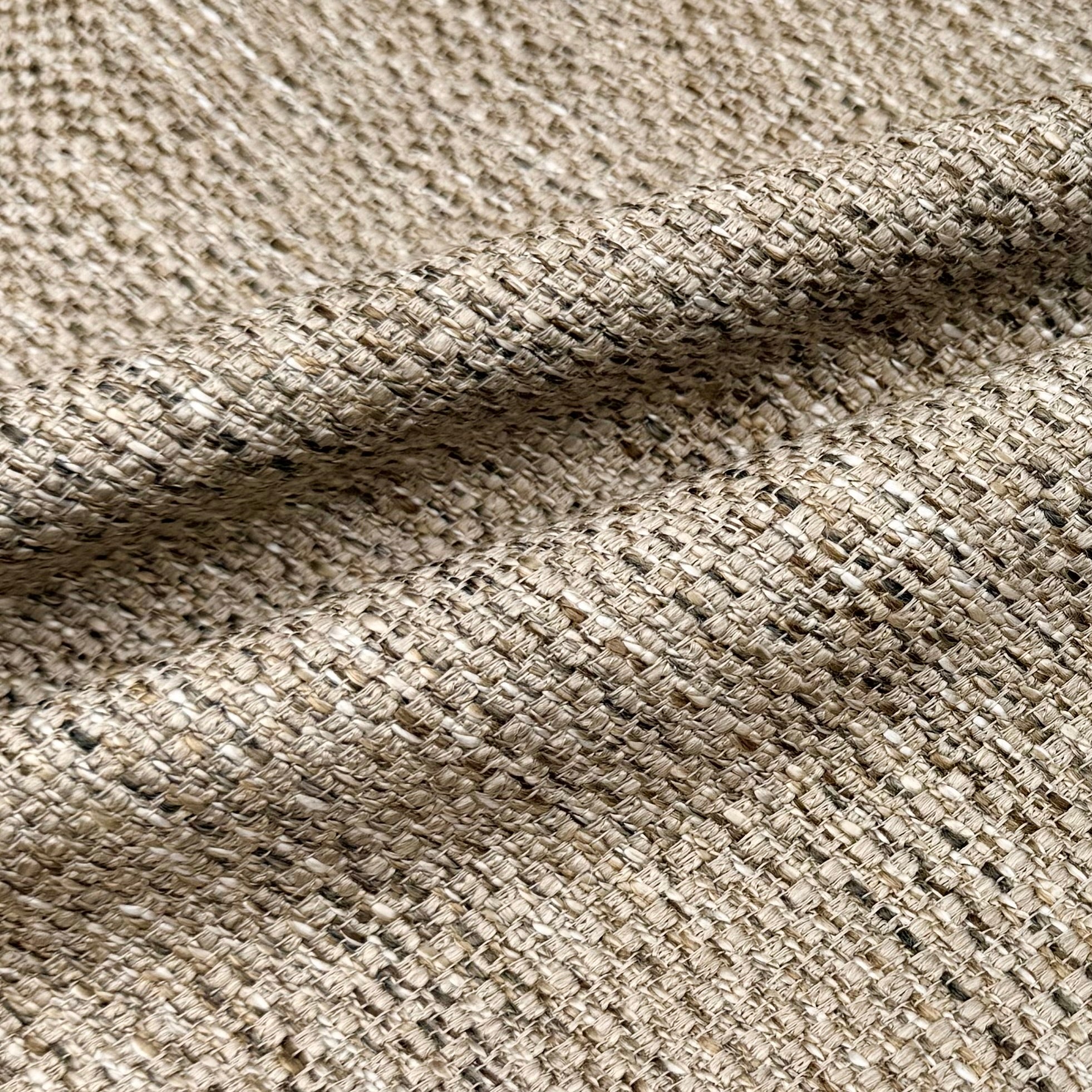 Woven Upholstery Remnant - Beige/Taupe/Ivory