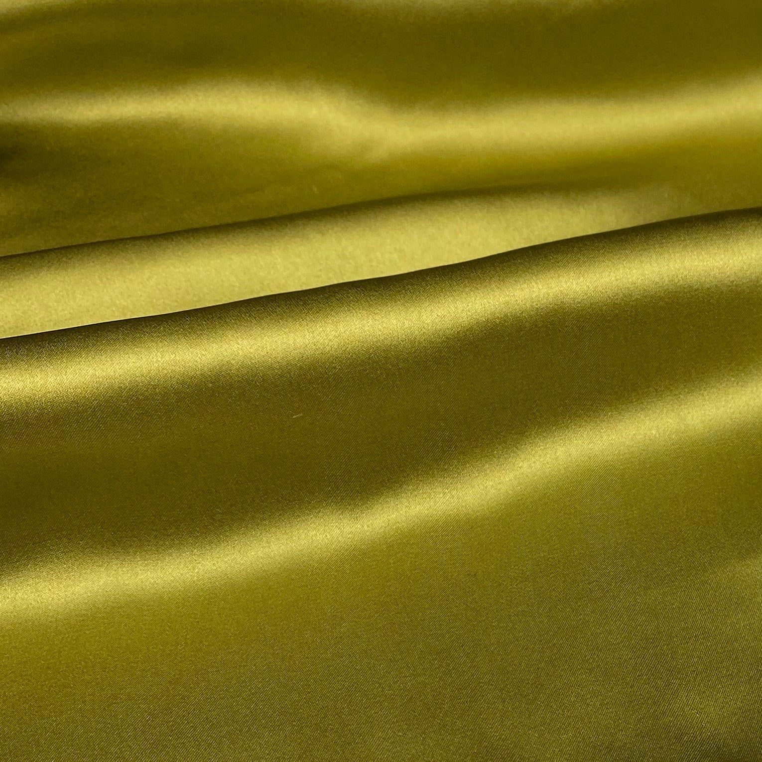 Mulberry Silk Charmeuse Satin - Chartreuse