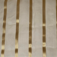 Striped Silk Organza - Gold