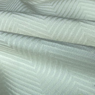 Chevron Upholstery Designer Remnant  - Ivory
