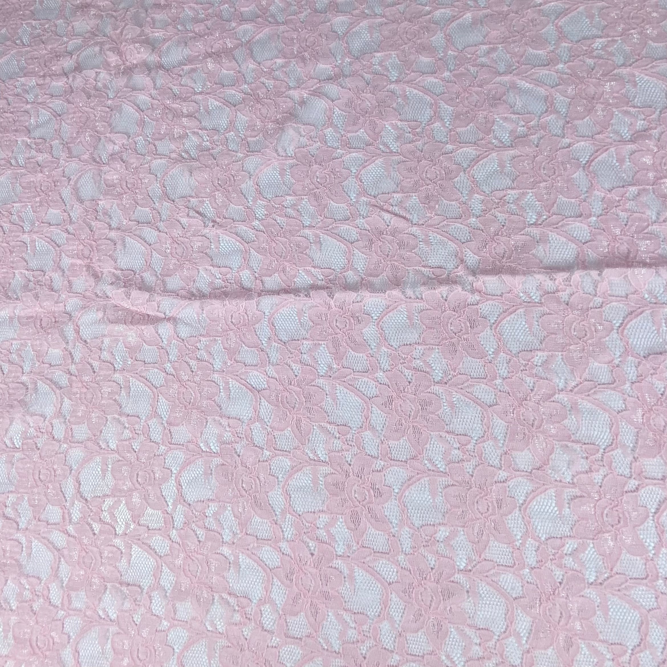 Floral Corded Lace - Pink · King Textiles