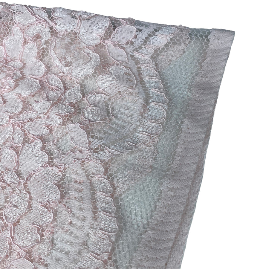 Floral Corded Lace - Light Pink