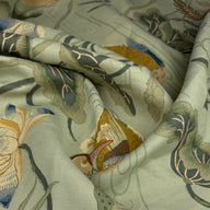 Lotus Garden Printed Linen - Schumacher