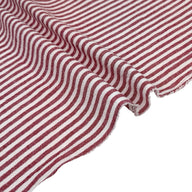 Striped Organic Cotton - Red/White