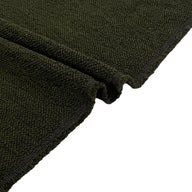Boucle Wool Upholstery Remnant - Dark Green