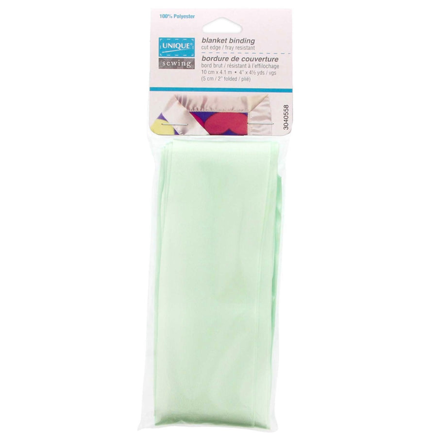 Satin Blanket Binding - 10cm x 4.1m - Moss Green