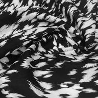 Lightweight Printed Cotton - Black/White/Grey