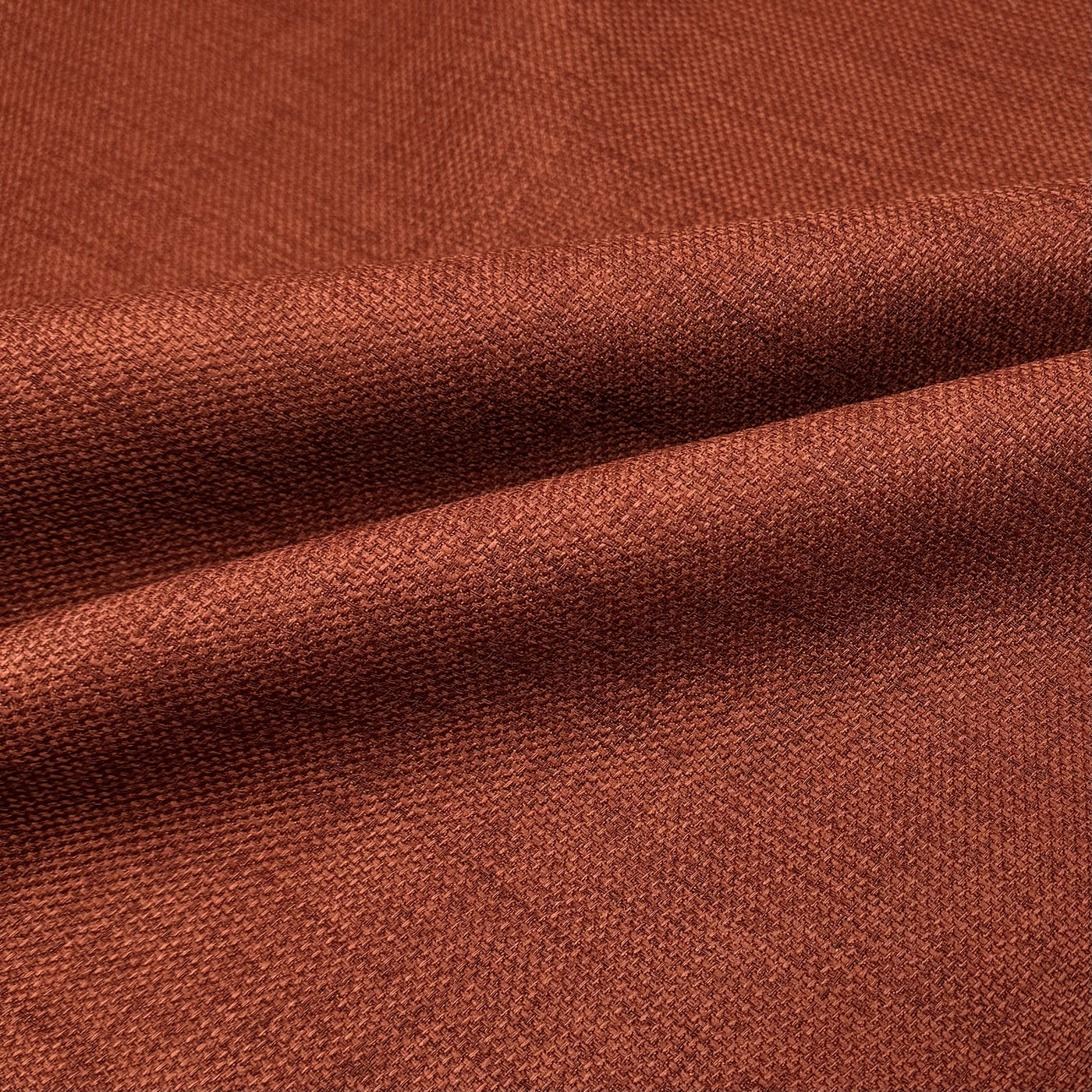 Woven Interfaced Upholstery Remnant - Rust