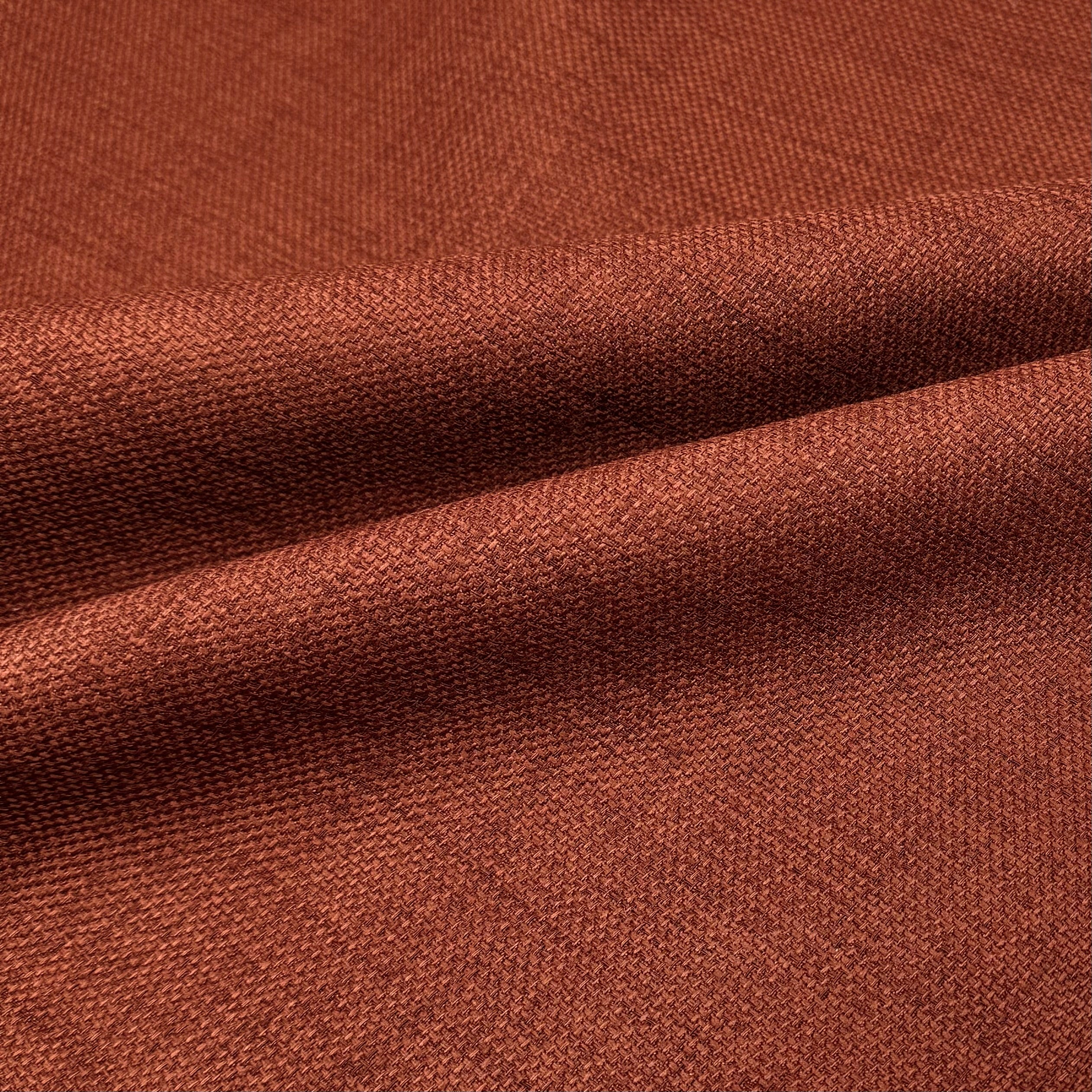 Woven Interfaced Upholstery Remnant - Rust