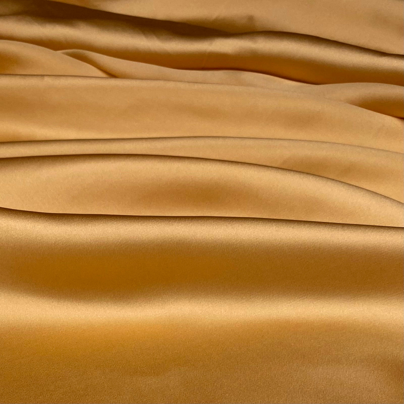 Mulberry Silk Charmeuse Satin - Bright Gold