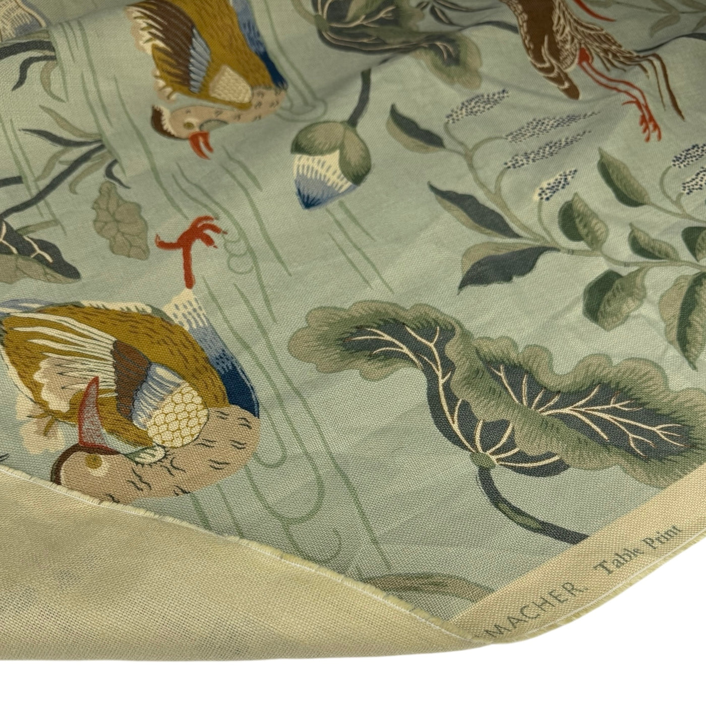 Lotus Garden Printed Linen - Schumacher