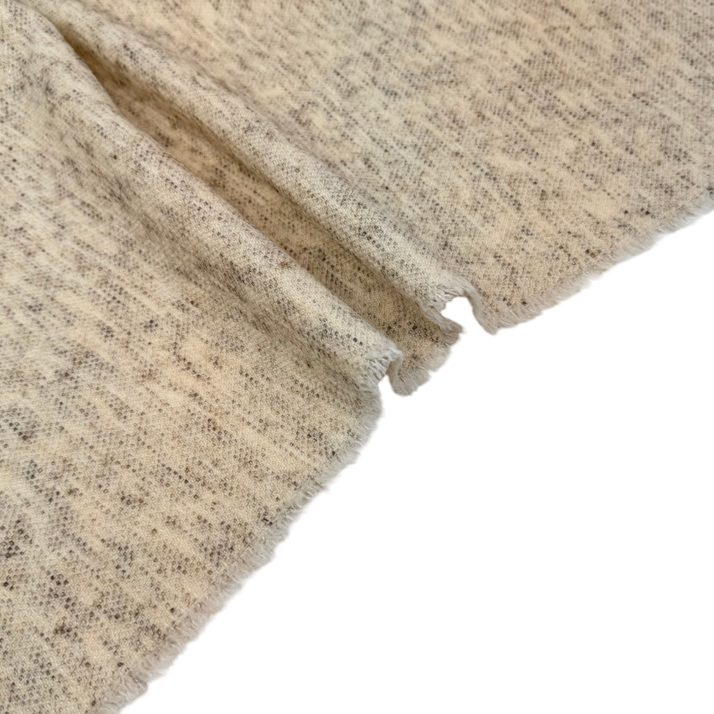 Woven Wool Remnant - Heathered Beige