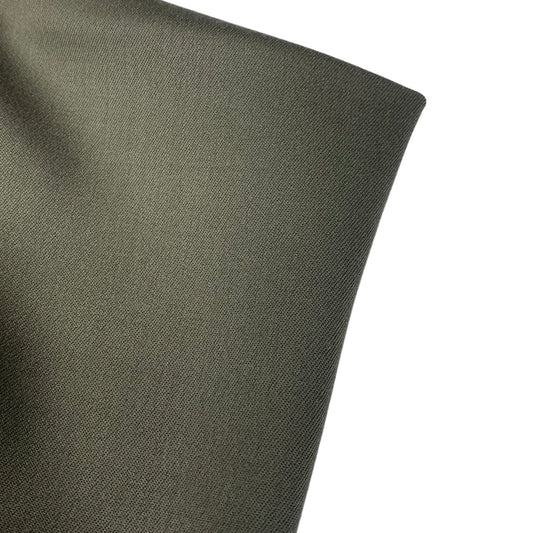 Wool Twill Suiting - Remnant - Army Green