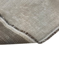 Chenille Upholstery Remnant - Ivory/Brown