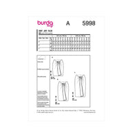 Burda Easy 5998 - Skirt Sewing Pattern