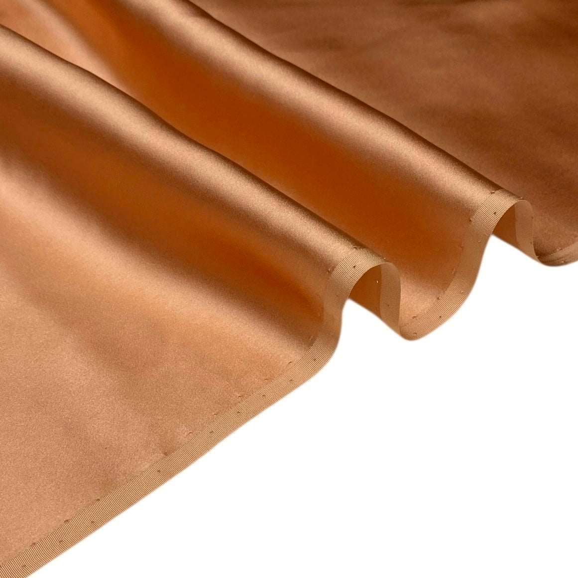 Mulberry Silk Charmeuse Satin - Dusty Peach