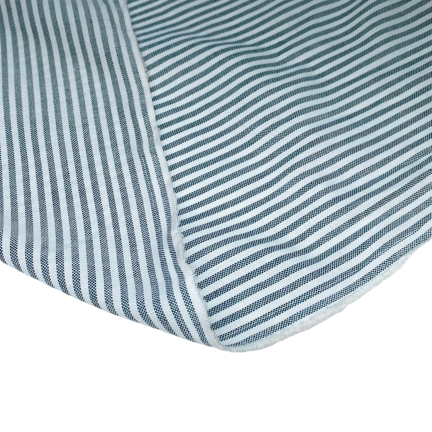 Striped Woven Cotton Blend - White/Green